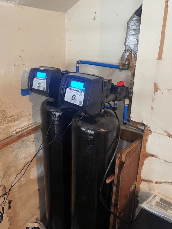 Professional water treatment setup
